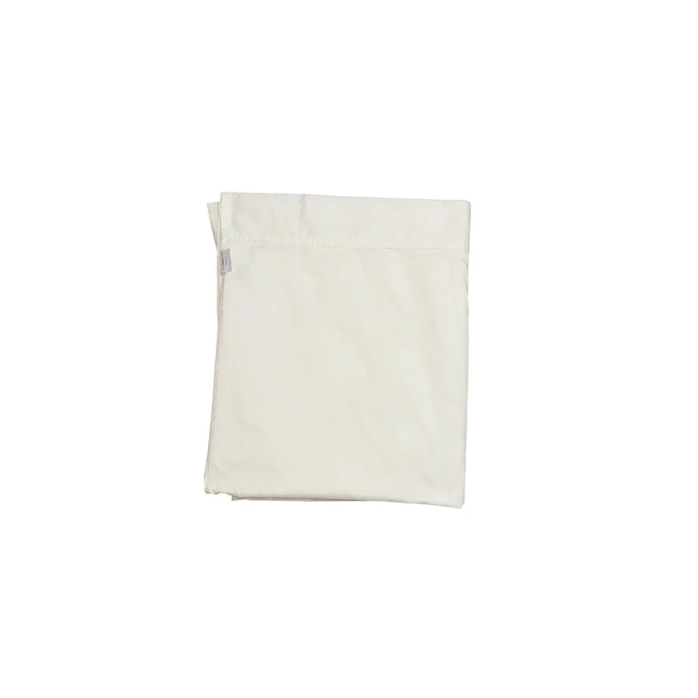 Liz Claiborne for JC Penney Full Size Flat Sheet Solid White Cotton Blend Luxury